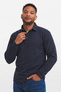 Blauw OWN LANE werktrui met polokraag