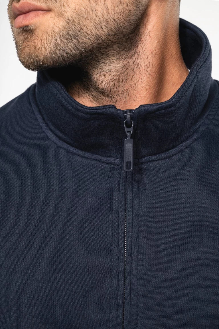 Close=up blauw OWN LANE ZIP-UP Sweater