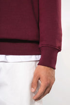 Close-up mouw bordeaux OWN LANE ZIP-UP Sweater