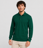 Donkergroen OWN LANE STORM Longsleeve Polo