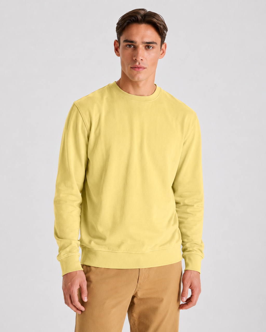 Geel OWN LANE CREW Sweater