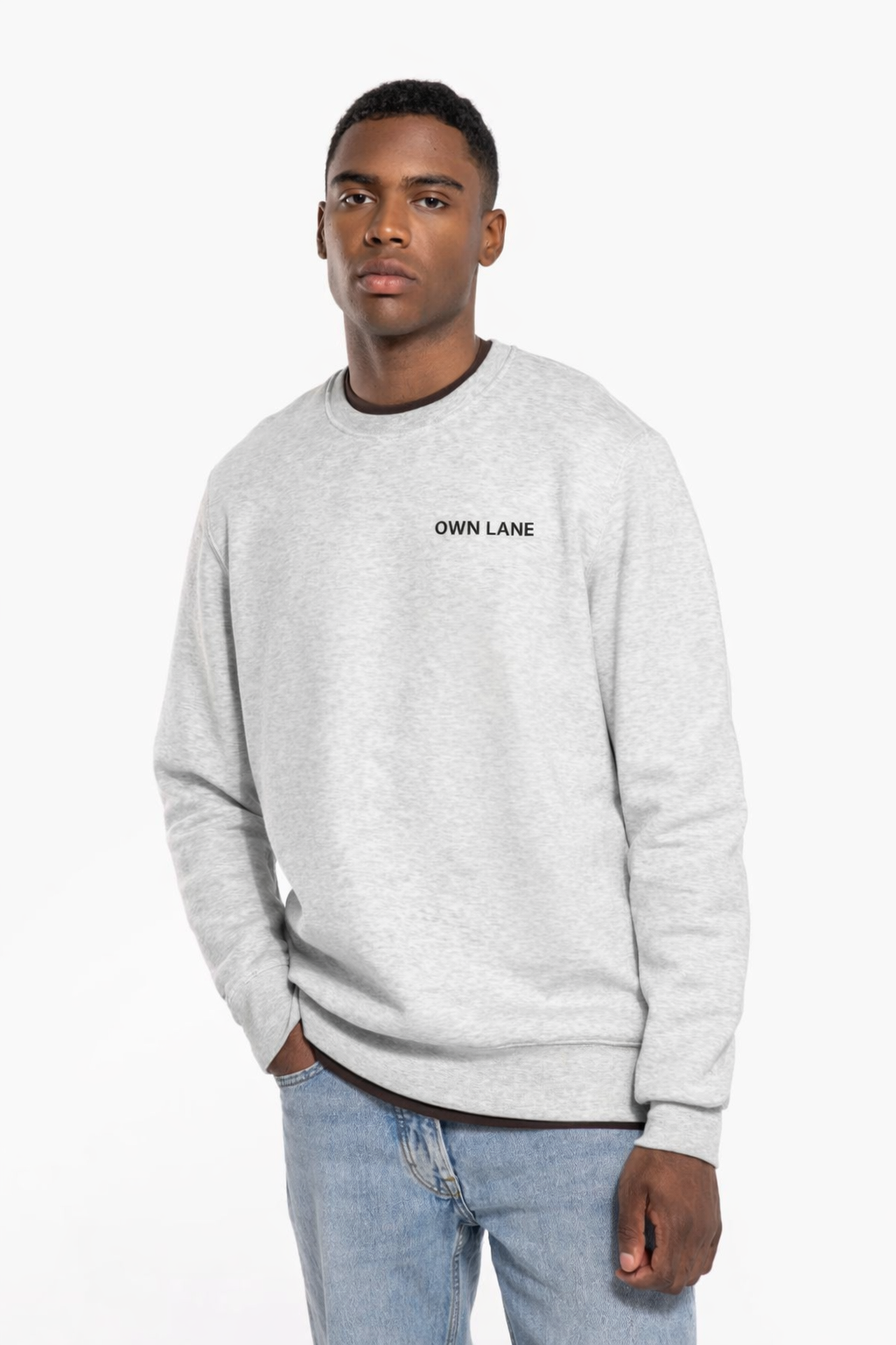 Grijze OWN LANE FORM Sweater