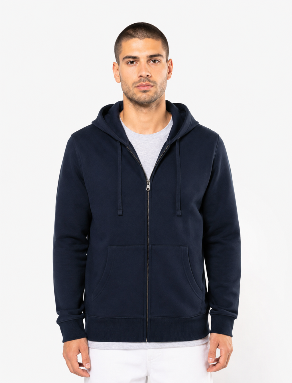Marineblauw OWN LANE MASON Zip Hoodie
