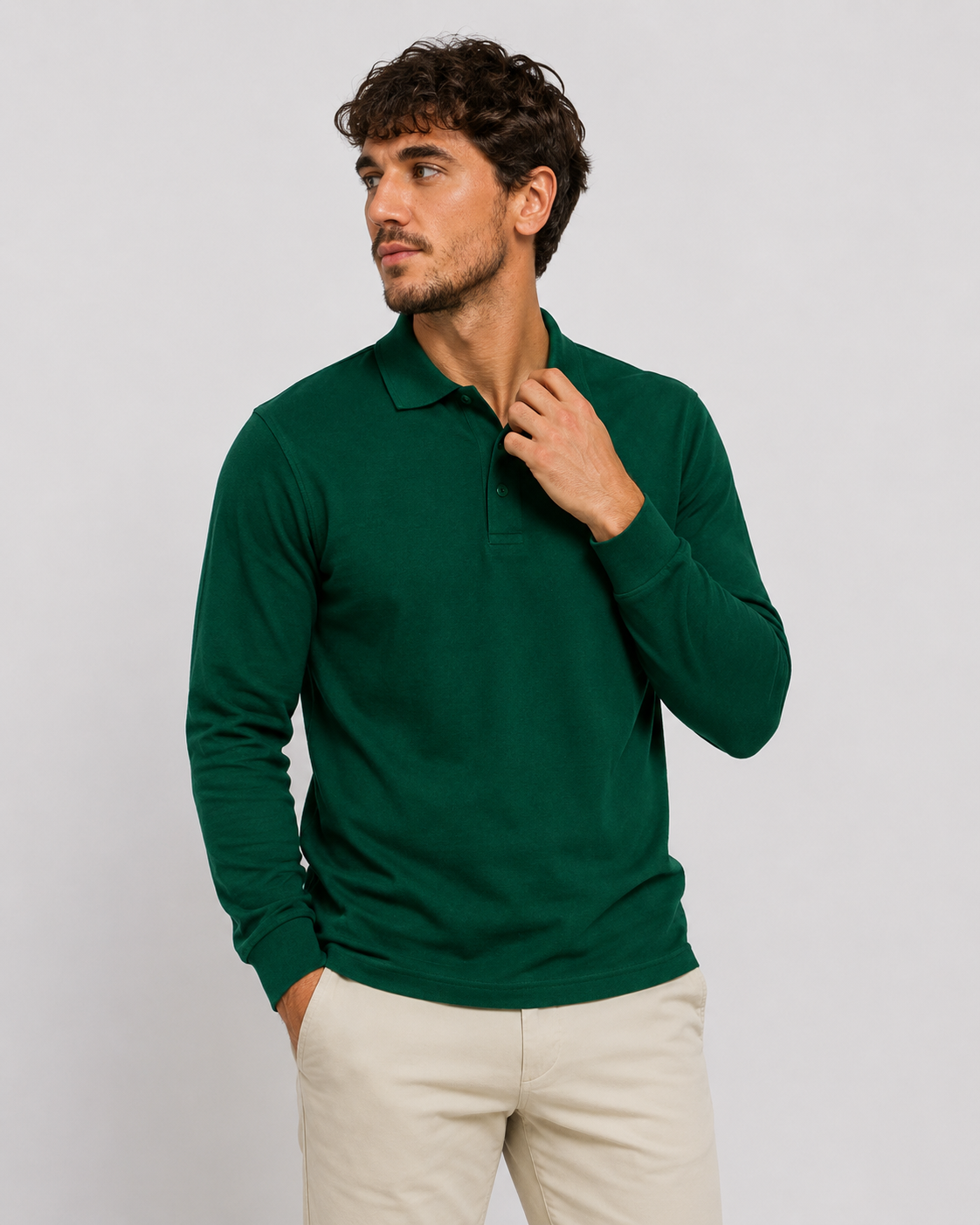 Model OWN LANE STORM Longsleeve Polo