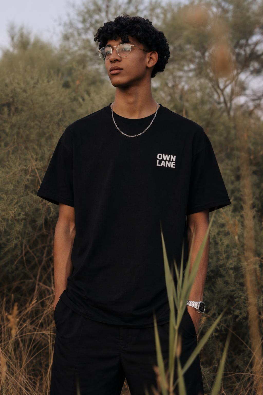 Zwart oversized T-shirt van OWN LANE