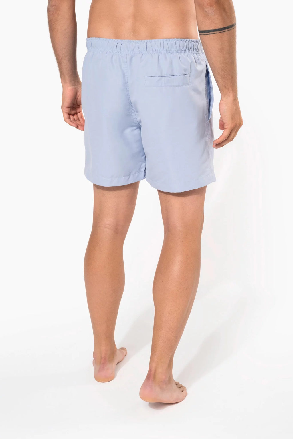 Achterkant van de OWN LANE SHIFT zwembroek in de kleur blauw