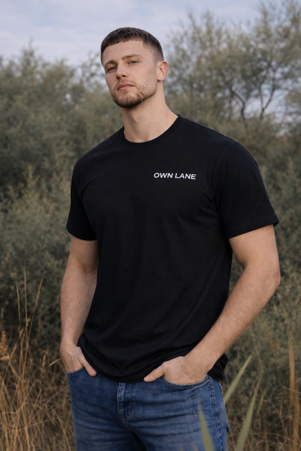 Zwart OWN LANE T-shirt